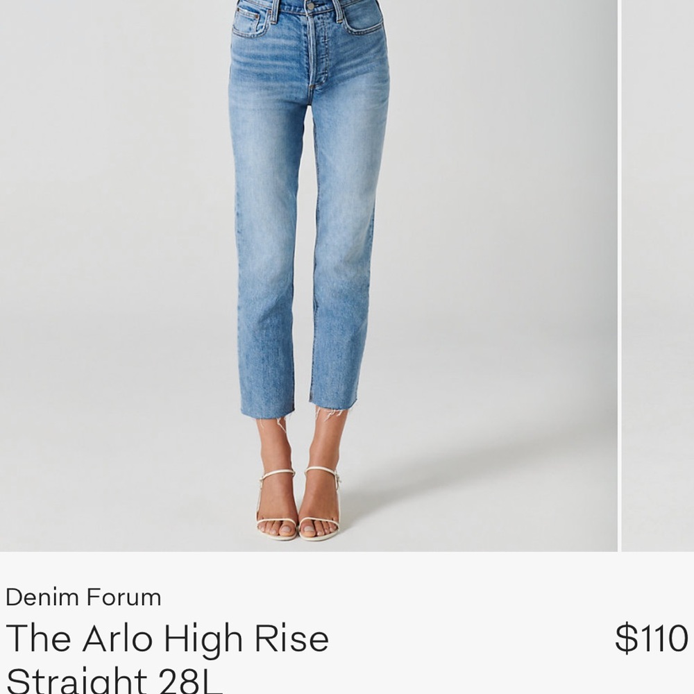The Arlo High Rise Straight 28L size 24